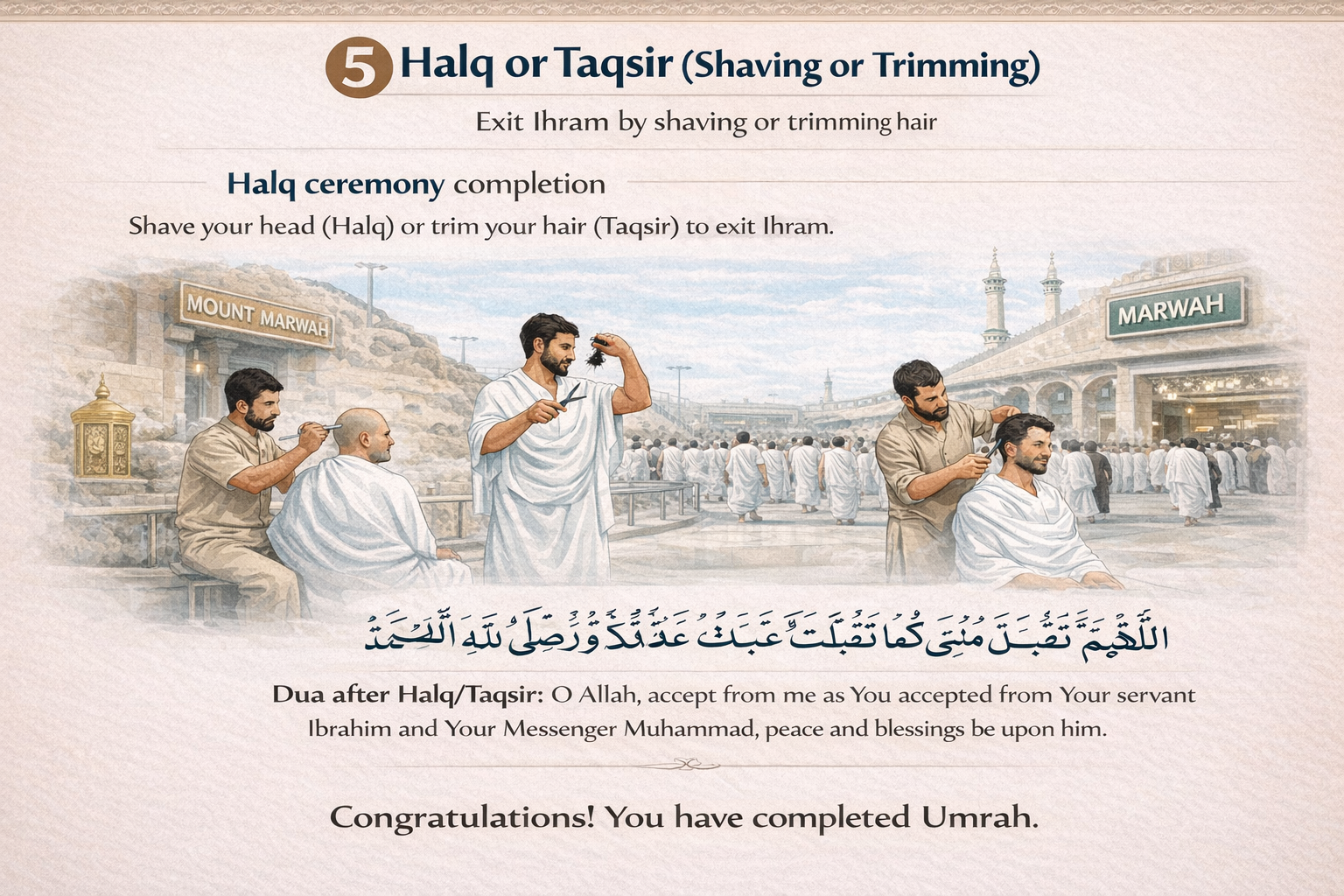 Halq ceremony completion